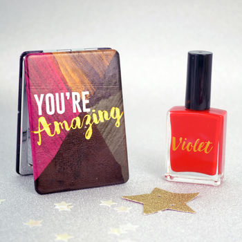 Compact Mirrors With Personalised Nail Varnish, 8 of 10