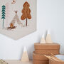 Camping Adventure Tepee Children's Wall Hanging, thumbnail 3 of 6