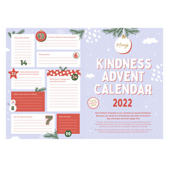 Personalised Kindness Advent Calendar For Kids, 9 of 12