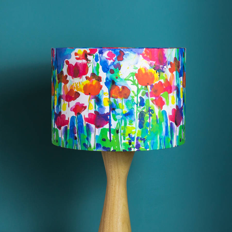 Bright Colored Lamp Shades New House Designs Colour Bright Watercolour Lampshade By Diana Redo Studio