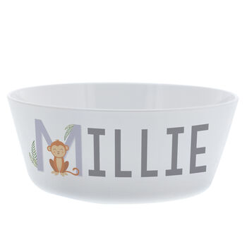 Personalised Animal Alphabet Plastic Bowl, 4 of 4