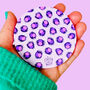 Pink And Purple Leopard Print Pocket Mirror With Pouch, thumbnail 5 of 7