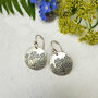Cow Parsley Floral Drop Earrings In Sterling Silver, thumbnail 3 of 4