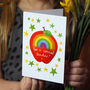 Rainbow Apple Thank You Teacher Card, thumbnail 1 of 3