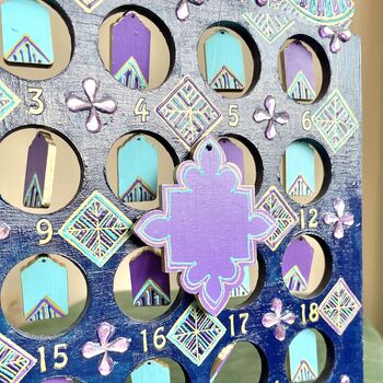 Personalised Midnight Ramadan Chocolate Countdown Mosque Calendar, 2 of 2
