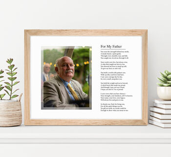 Personalised Photo Poem Girlfriend Art Print, 7 of 10