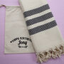 Handwoven Boho Design, Soft Cotton Throw Blanket, thumbnail 1 of 11