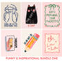Set Of Six Funny And Inspirational Themed Art Prints Bundles, thumbnail 6 of 10