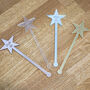 Set Of Five Birthday Party Star Drink Stirrers, thumbnail 2 of 4