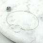Silver Mother And Daughter Circle Bracelet, thumbnail 8 of 12