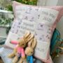 Personalised Bunny Memory Cushion**, thumbnail 1 of 10