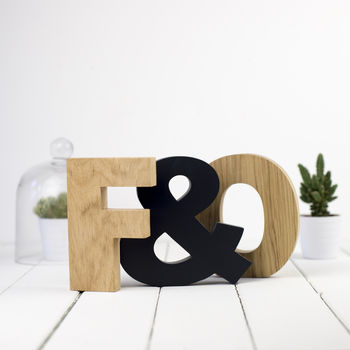 Wooden Letters Contemporary Oak, 6 of 8