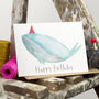 Happy Birthday Whale Card, thumbnail 2 of 3