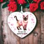 Personalised Siamese Love Decoration, thumbnail 1 of 2