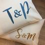 Personalised Embroidered Cushion Cover, thumbnail 2 of 3