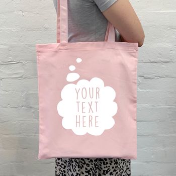 Personalised Thought Bubble Tote Bag, 6 of 7