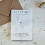 World Map Passport Wedding Invitation, thumbnail 6 of 12