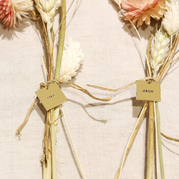 Personalised Set Of Dried Flower Place Settings, 4 of 11