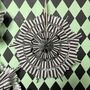 Black And White Stripy Paper Fan Decoration Kit, thumbnail 5 of 6