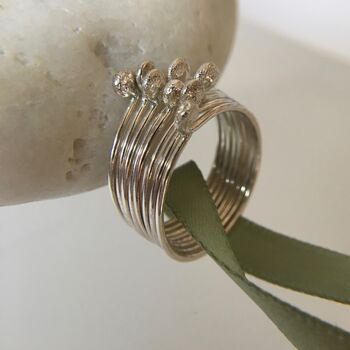 Silver Skinny Stacking Rings, 2 of 5