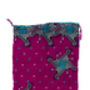 Upcycled Cotton Sari Gift Bags X Five, thumbnail 5 of 6