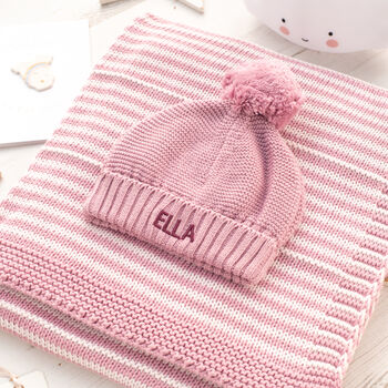 Luxury Baby Girl Dawn And Petal Pink Knitted Gift Box, 9 of 12