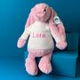 Personalised Bashful Tulip Pink Bunny Large Soft Toy, thumbnail 1 of 6