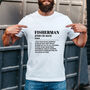 Fisherman Funny Dictionary Meaning Definition Unisex T Shirt, thumbnail 2 of 3