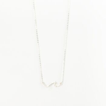 Asri Hammered Wave Necklace, 3 of 5