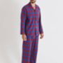 Men's Pyjamas Bordeaux Tartan Flannel, thumbnail 2 of 3