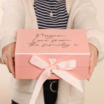 Personalised Luxury A5 Blush Pink Gift Box, 3 of 8