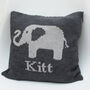 Personalised Knitted Elephant Cushion, thumbnail 9 of 12