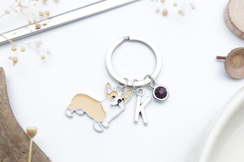 Corgi Personalised Keyring Dog Owner Gift, 7 of 10