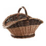 Avalon Two Tone Wicker Log Basket, thumbnail 2 of 6