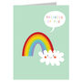 Mini Rainbow Greetings Card, thumbnail 3 of 4