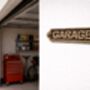Custom Solid Brass Garage Plaque With Antique Finish, thumbnail 2 of 6