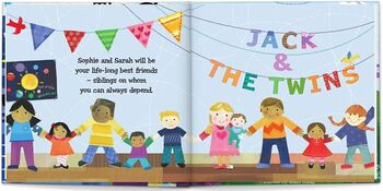 Personalised Children's Book, Big Brother To Twins, 6 of 9