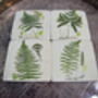 Fern Coasters Set Of Four Table Protectors Plant Lover, thumbnail 5 of 6