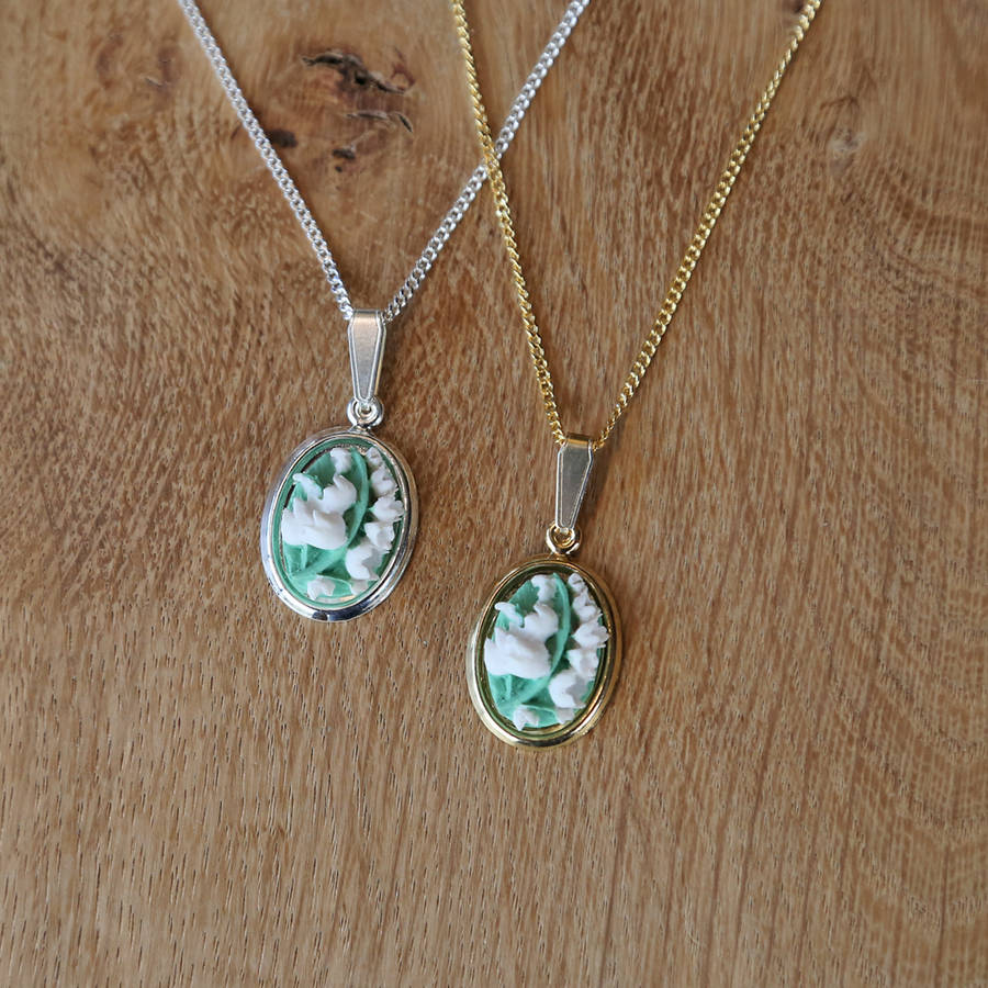 lily of the valley pendant necklace by good intentions