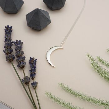 To The Moon And Back, Crescent Moon Pendant, 2 of 3