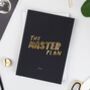 Master Plan Foil Personalised Notebook, thumbnail 1 of 5