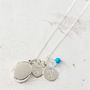 Silver Locket Necklace With Birthstones, thumbnail 10 of 10