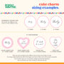 Custom Text Cake Charm Set, thumbnail 6 of 8