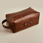 Personalised Leather Wash Bag, thumbnail 2 of 5
