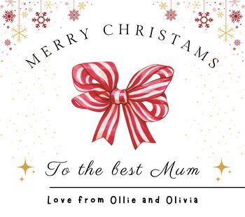 Christmas Candle Gift For The Best Mum, Personalised Present For Mothers, 9 of 9
