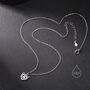 Tiny Leopard Face Pendant Necklace In Sterling Silver, thumbnail 5 of 11