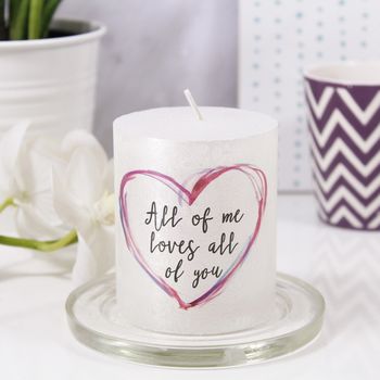 'All Of Me Loves All Of You' Metallic Candle For Her, 5 of 6