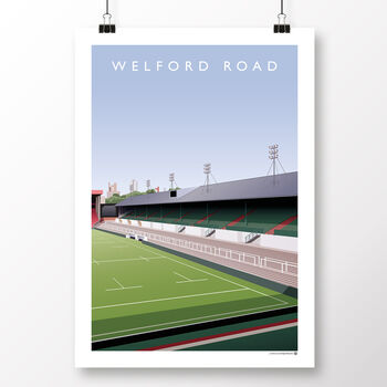 Welford Road Leicester Tigers Rugby Poster, 2 of 8