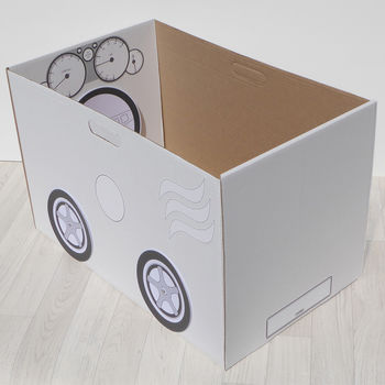 Personalised Cardboard Box Car Craft Kit, 4 of 6