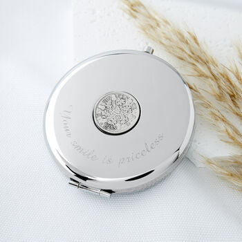 Sixpence Year Coin Compact Mirror 1928 To 1967, 2 of 12